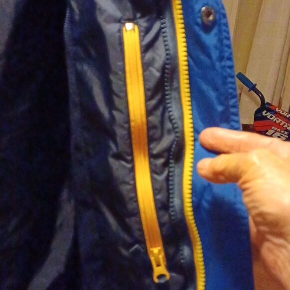 Round Tree & York Y2K Windbreaker Yellow & Blue Sportwear Packable Jacket M - Picture 7 of 12
